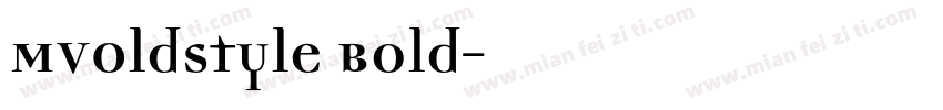 MVOldstyle Bold字体转换